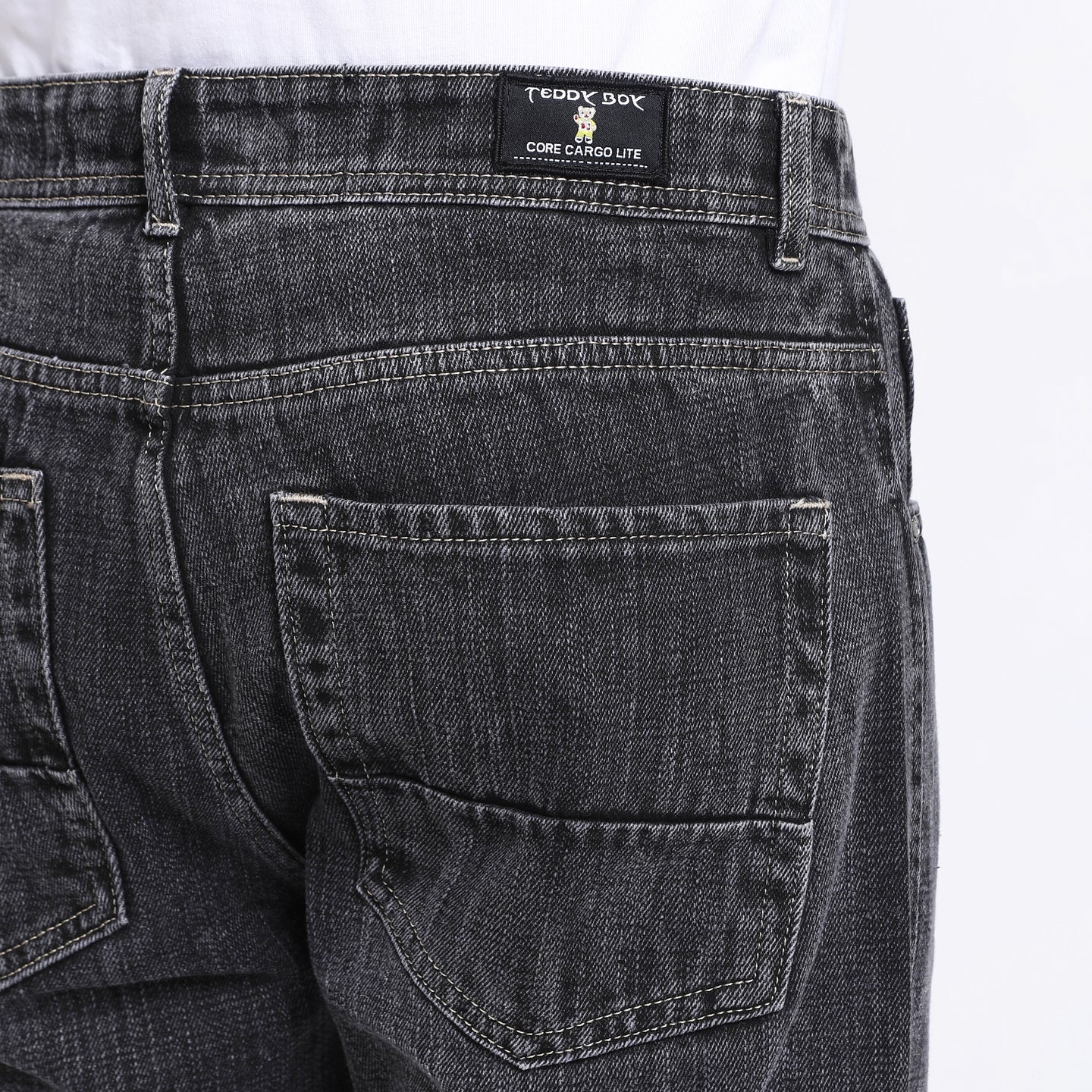 DARK GREY BAGGY FIT JEAN TEDDY 4753-1